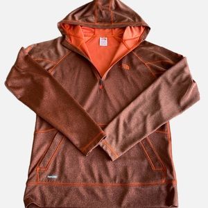 The North Face Brown and Orange Hoodie